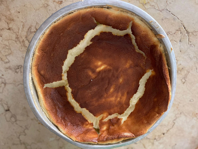 עוגת גבינה על המים